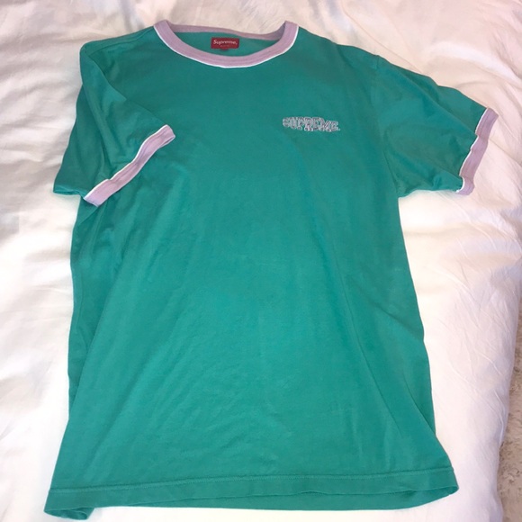 supreme piping ringer tee